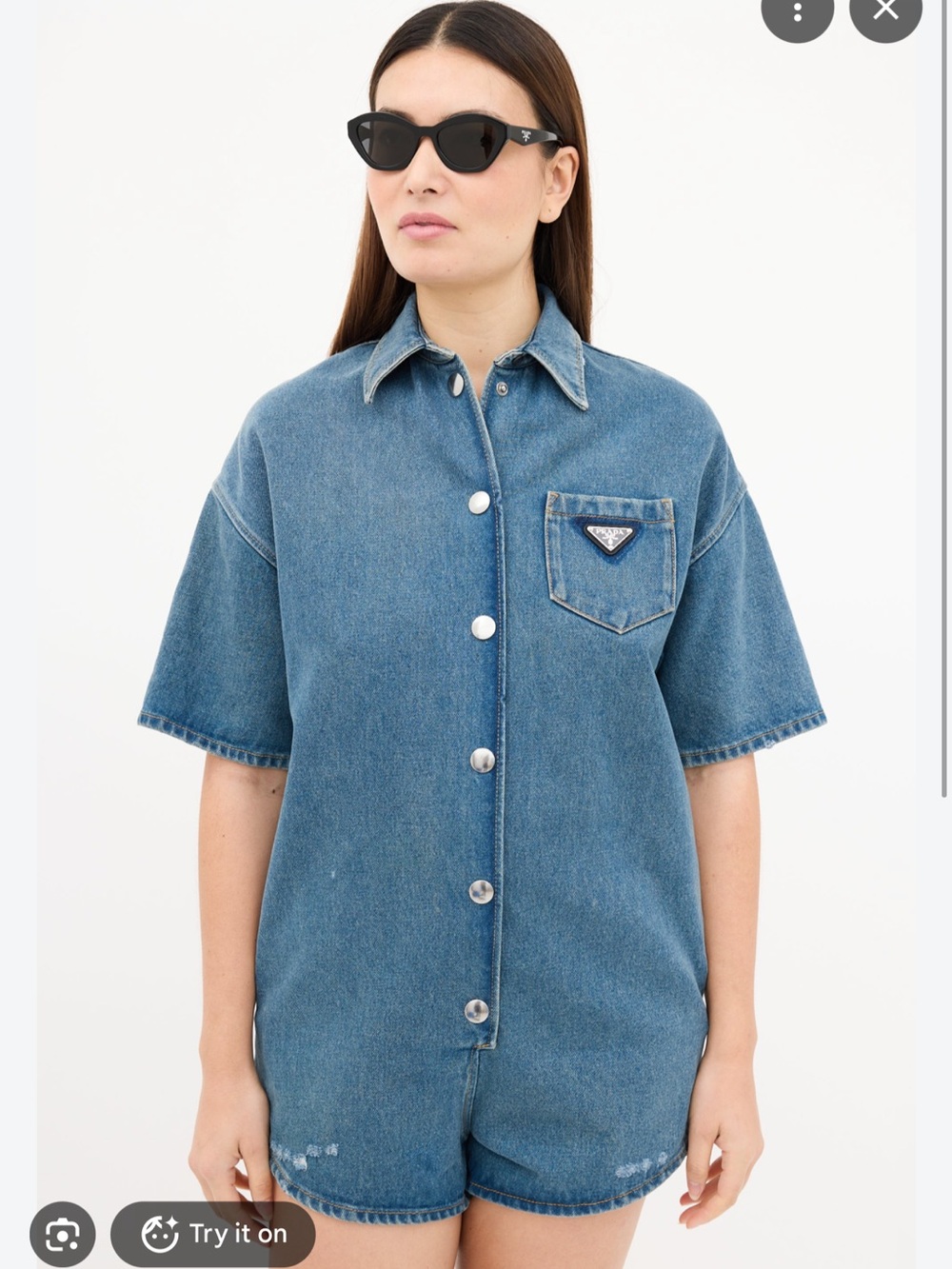 Prada Denim Playsuit - SUPER RARE - like new - Size 36